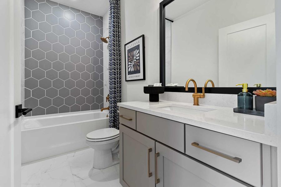 Furnished interior in a model home at Celesta in Decatur (Image 22).