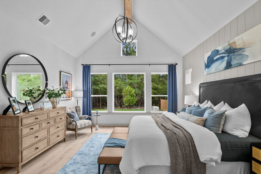 Furnished interior in a model home at Colton 65' Homesites in Montgomery (Image 12).