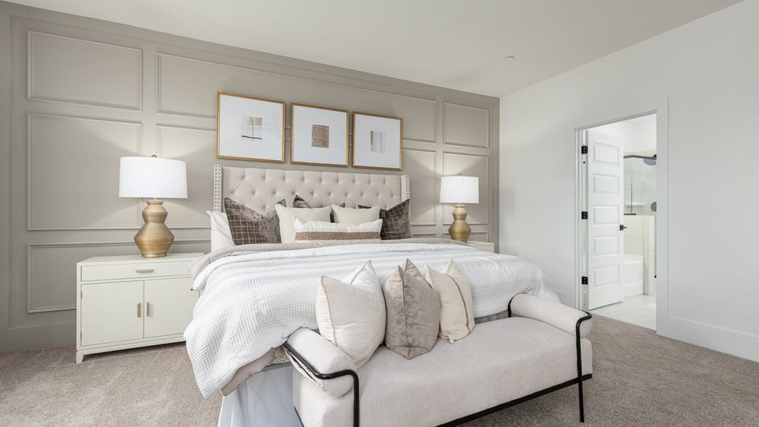 Furnished interior in a model home at The Village at Sandy Plains in Marietta (Image 22).