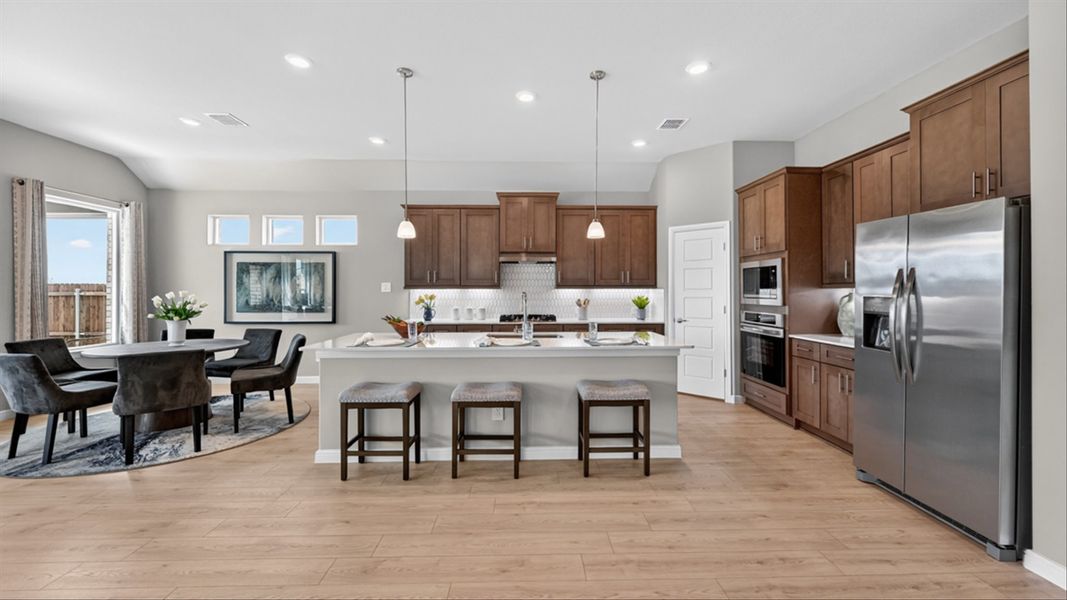 Furnished interior in a model home at Lakeview Pointe in Grand Prairie (Image 8).