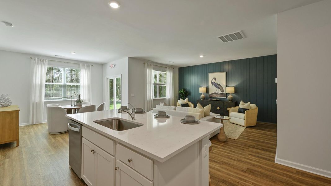 Furnished interior in a model home at Settlement at Salamander in North Charleston (Image 8). Furnished interior in a model home at Settlement at Salamander in North Charleston (Image 8).