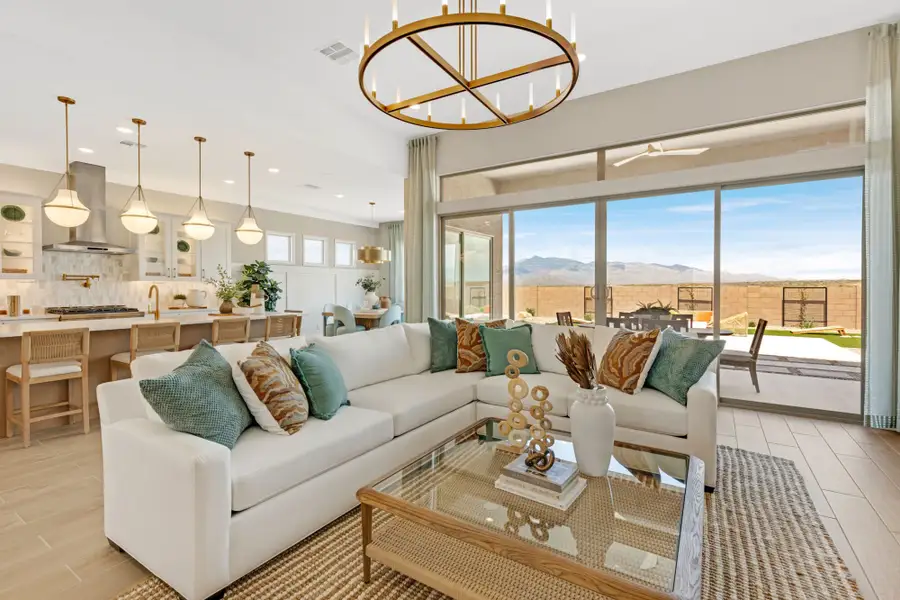 Furnished interior in a model home at Stone House in Tucson (Image 3).