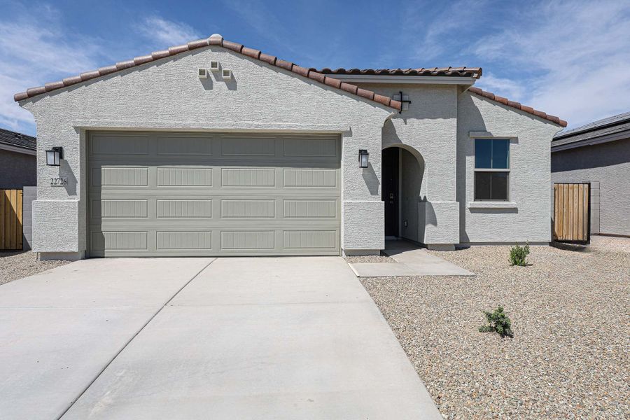 A house with garages and a garage.