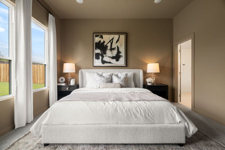 Furnished interior in a model home at Meadow Lakes in Fort Worth (Image 19). Furnished interior in a model home at Meadow Lakes in Fort Worth (Image 19).