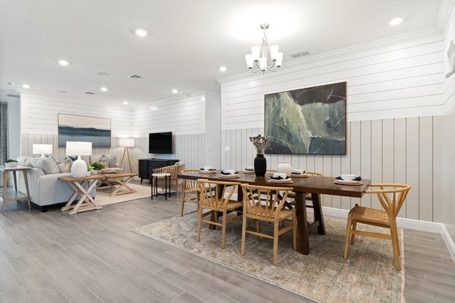 Furnished interior in a model home at Sebastian Highlands in Sebastian (Image 4).