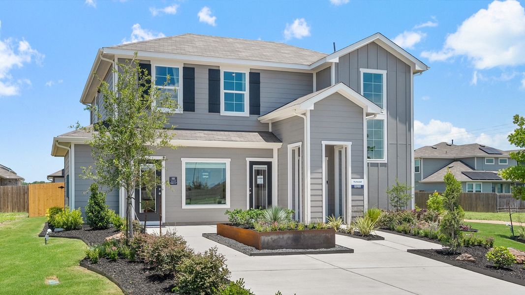 Front exterior of a home in the Talavera community, located in Kyle, TX (Image 12). Front exterior of a home in the Talavera community, located in Kyle, TX (Image 12).