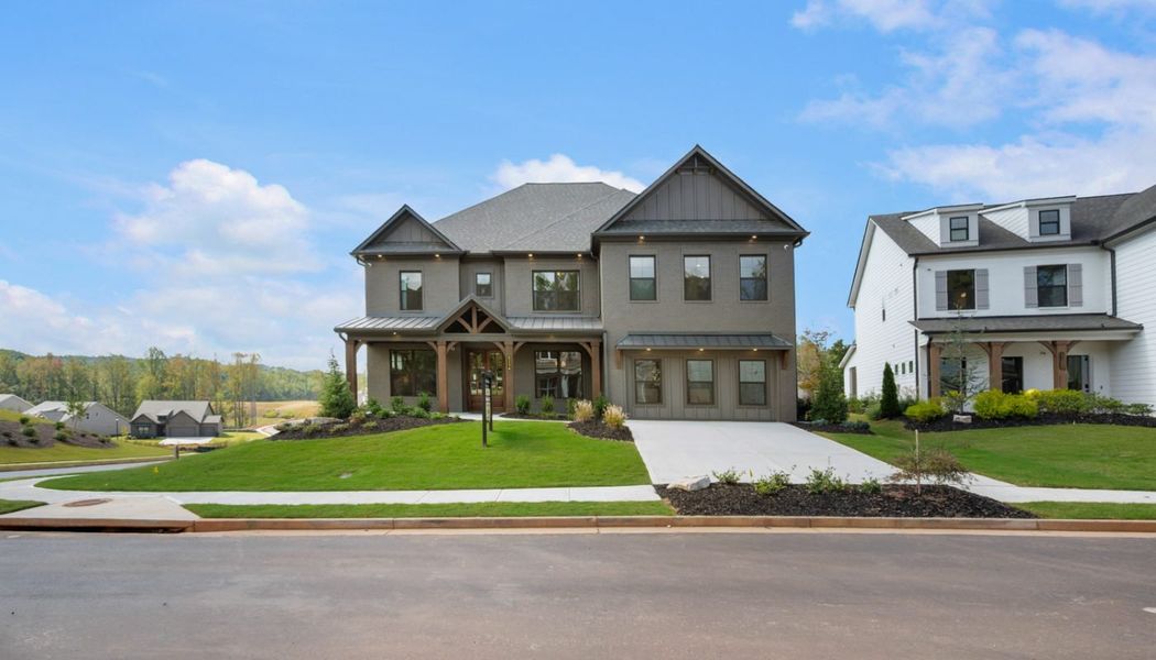 Front exterior of a home in the Ponderosa Farms Manor community, located in Gainesville, GA (Image 11). Front exterior of a home in the Ponderosa Farms Manor community, located in Gainesville, GA (Image 11).