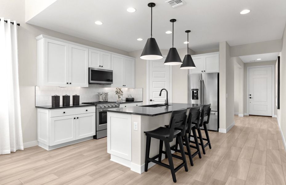 Furnished interior in a model home at Upper Canyon in Phoenix (Image 29).
