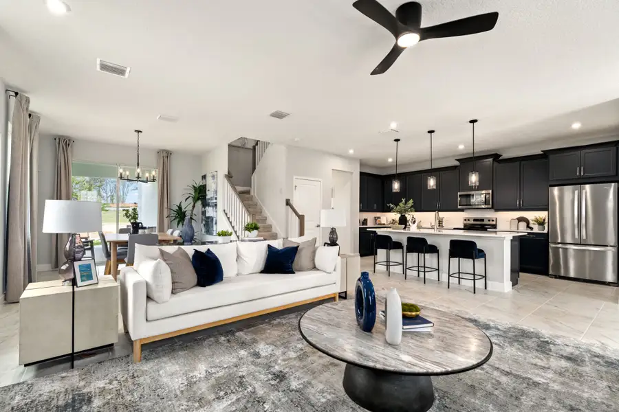 Furnished interior in a model home at Rainwood in Clermont (Image 6).