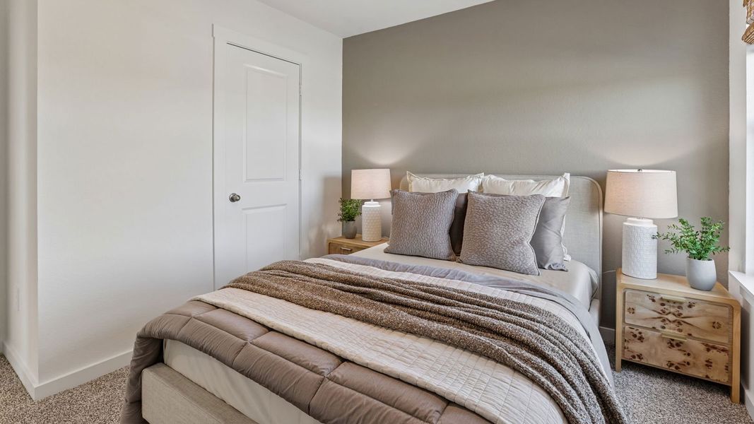 Furnished interior in a model home at Frontier in Mustang Ridge (Image 29).