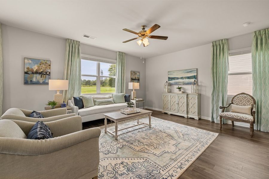 Furnished interior in a model home at The Islands in Beech Island (Image 17).