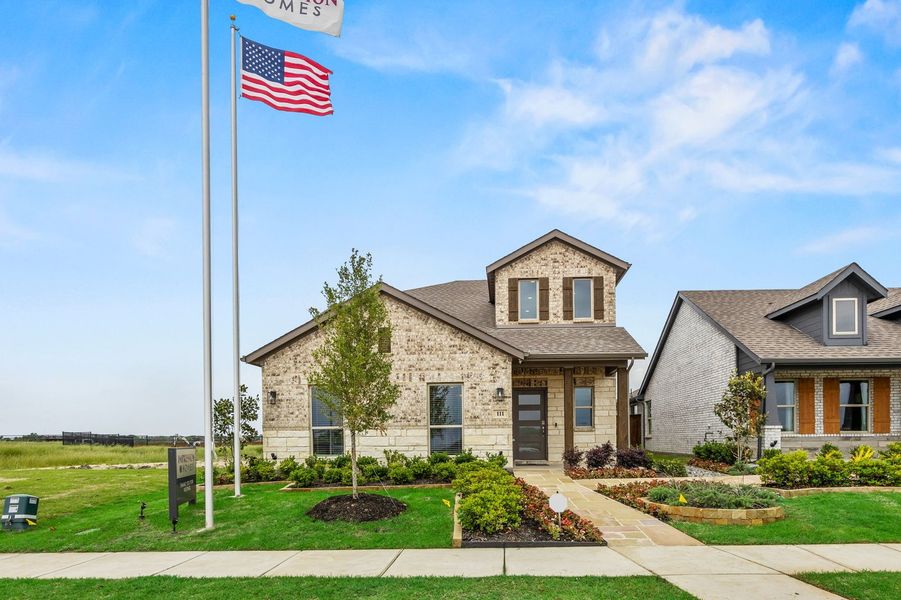 Front exterior of a home in the Northspur community, located in Terrell, TX (Image 2).