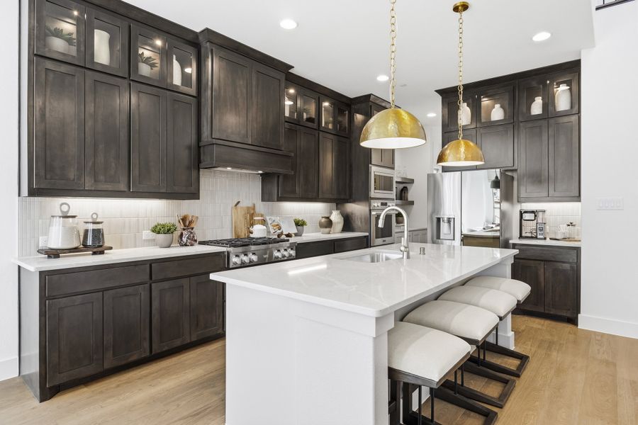 Furnished interior in a model home at Providence Cove in McKinney (Image 8).