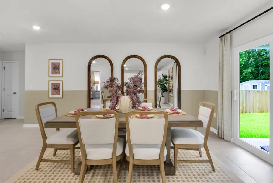 Furnished interior in a model home at Cochran Commons in Milton (Image 6).