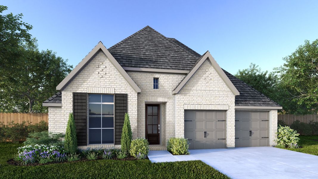 Front exterior of a home in the Two Step Farm community, located in Montgomery, TX (Image 4).