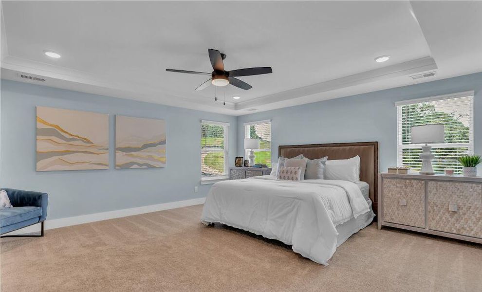 Furnished interior in a model home at Colleton Park in Aiken (Image 24).