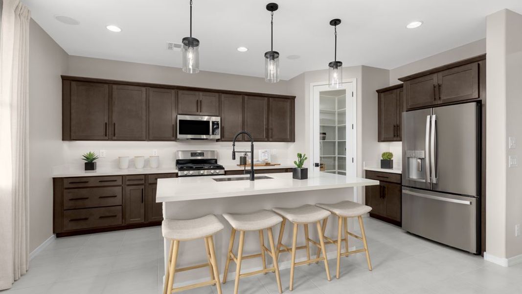 Furnished interior in a model home at Artisan at Asante Vista Collection in Surprise (Image 3).