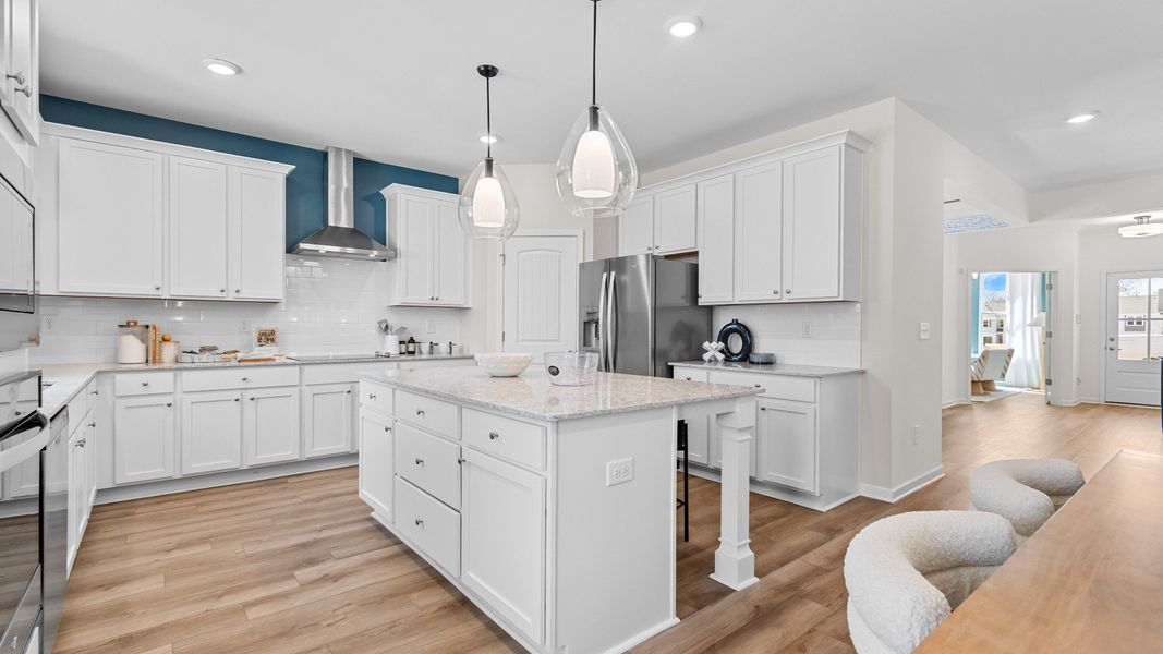 Furnished interior in a model home at Cottages at Bearwood in Mount Pleasant (Image 3).