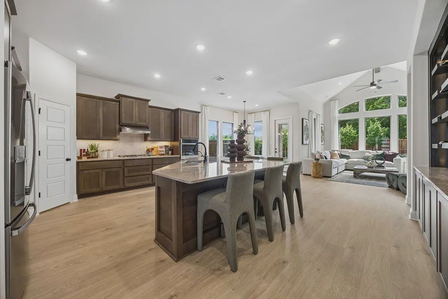 Furnished interior in a model home at Westpoint Park in Fort Worth (Image 8).
