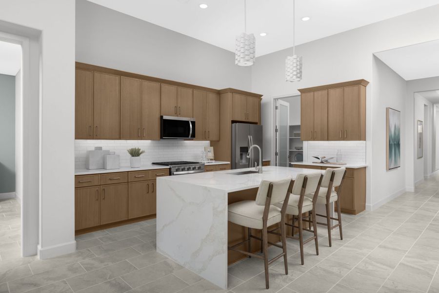 Furnished interior in a model home at Covena Pointe in Tucson (Image 9). Furnished interior in a model home at Covena Pointe in Tucson (Image 9).