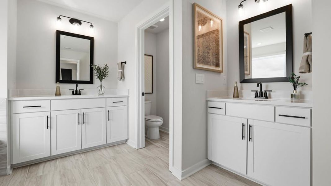 Furnished interior in a model home at Sunset Summits in Spartanburg (Image 27).