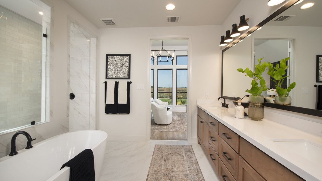 Furnished interior in a model home at Briarley 60' in Montgomery (Image 12). Furnished interior in a model home at Briarley 60' in Montgomery (Image 12).