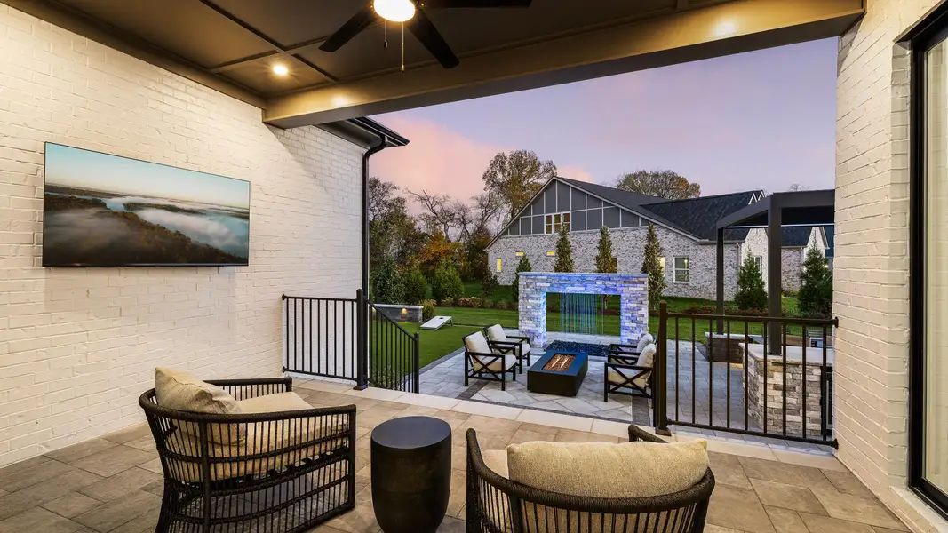 Enjoy a little corner of calm on covered back patio