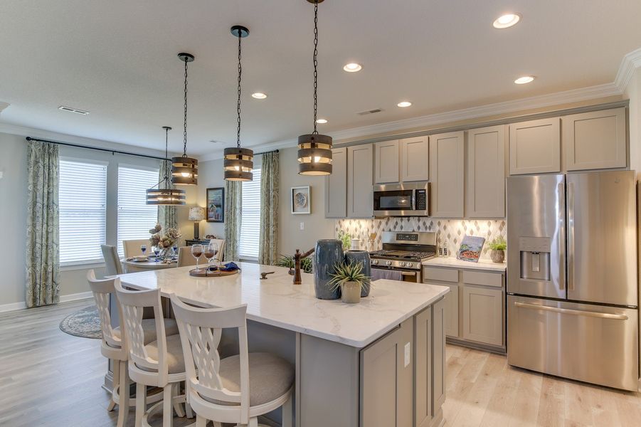 Furnished interior in a model home at Waterleigh in Moyock (Image 12).