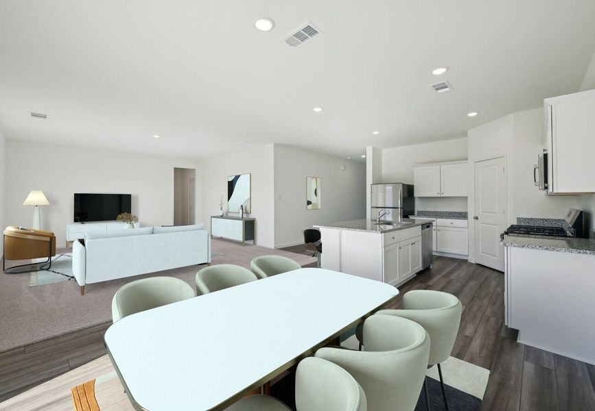 Furnished interior in a model home at Sunterra Lakes in Brookshire (Image 7).