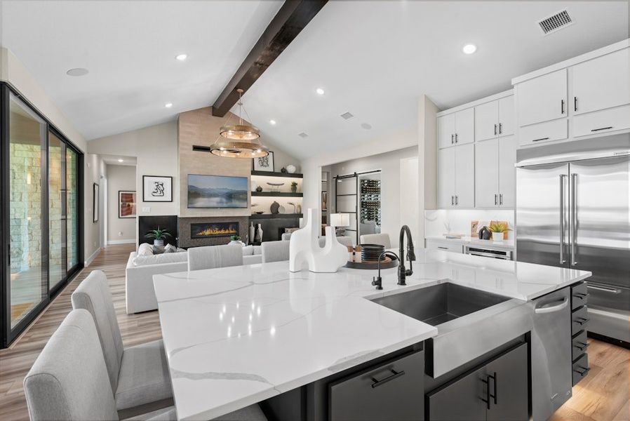 Furnished interior in a model home at Leander Estates in Leander (Image 6).