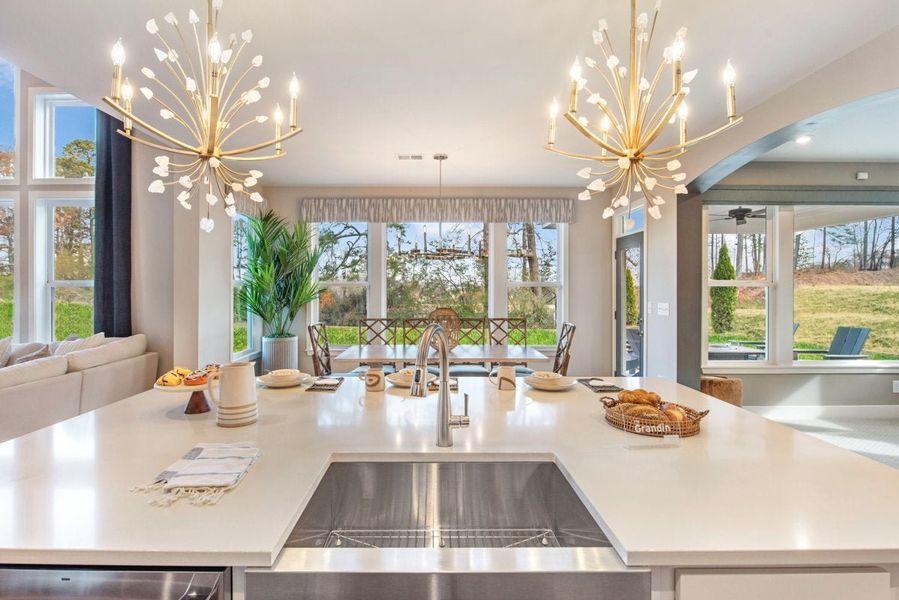 Furnished interior in a model home at The Estates and Meadows at Floyds Fork in Louisville (Image 37).