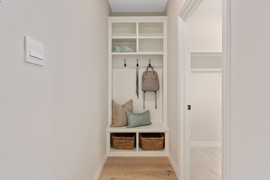 Furnished interior in a model home at Sweetgrass 50s in Haslet (Image 46).