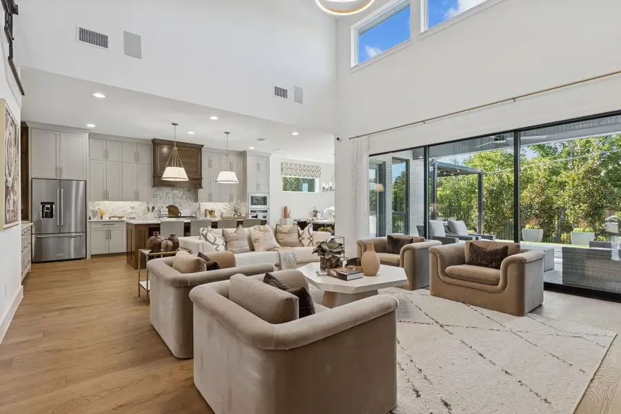 Plan 1640 Kitchen/Living Room - Bella Casa Model Photo Plan 1640 Kitchen/Living Room - Bella Casa Model Photo