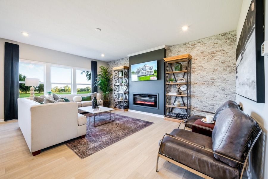 Furnished interior in a model home at Cherry Glen in Euharlee (Image 42).