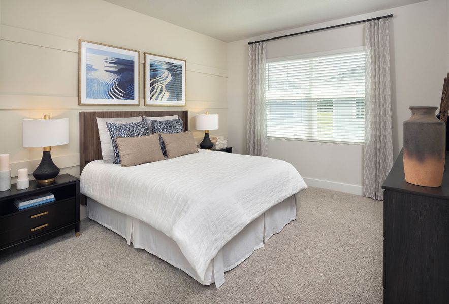 Furnished interior in a model home at Persimmon Place - Townhomes in Wesley Chapel (Image 5).
