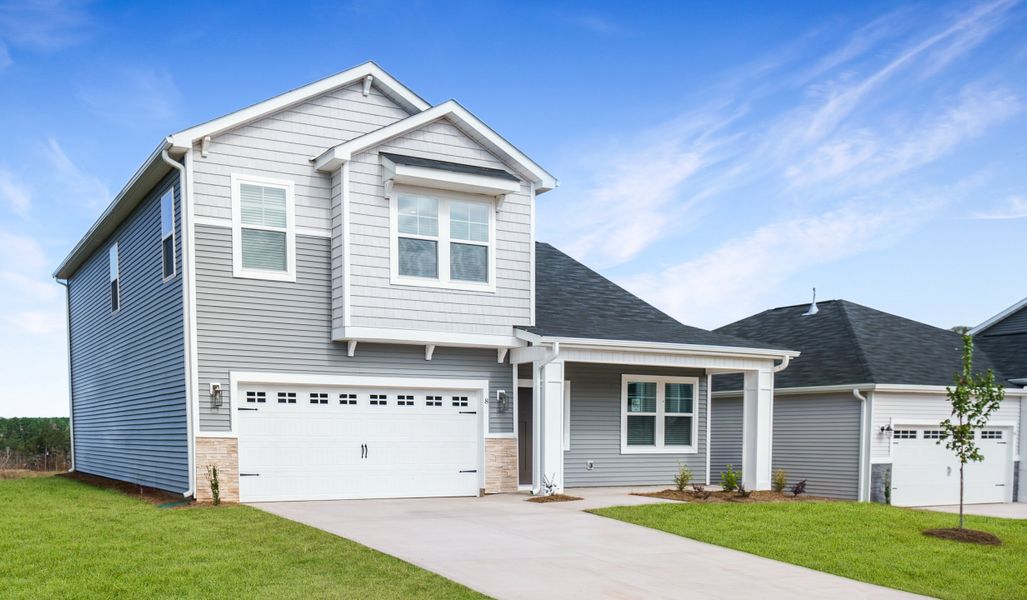 Front exterior of a home in the Holly Ridge community, located in Greenville, SC (Image 16).
