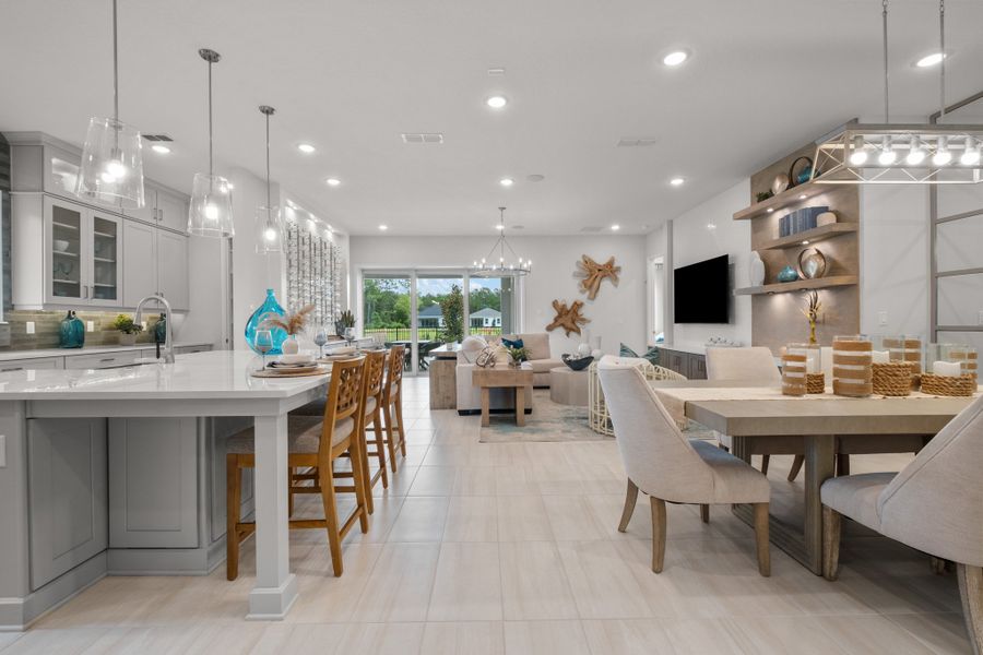Furnished interior in a model home at Ridgehaven in Ormond Beach (Image 20).
