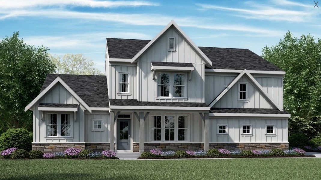 Front exterior of a home in the Watson at Flowers Plantation community, located in Clayton, NC (Image 12).