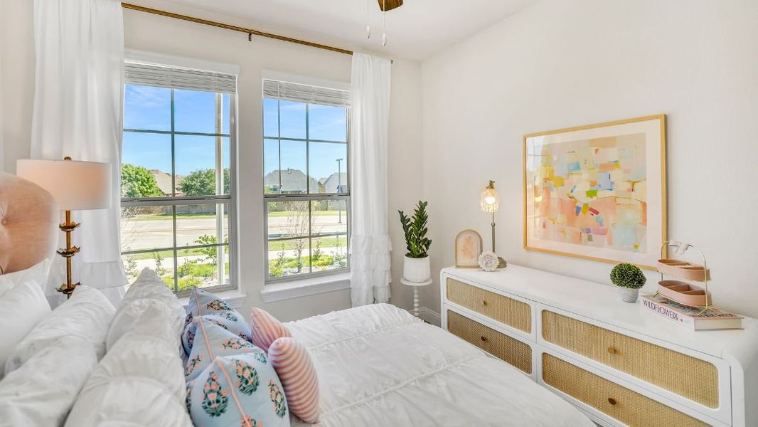 Furnished interior in a model home at The Avenue in Allen (Image 21).