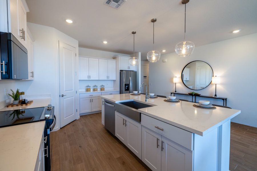 Furnished interior in a model home at Mountain View Estates Signature Series in Buckeye (Image 4). Furnished interior in a model home at Mountain View Estates Signature Series in Buckeye (Image 4).