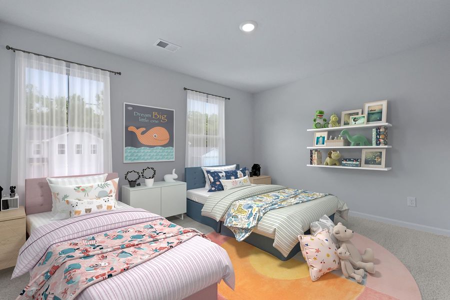Large secondary bedrooms Large secondary bedrooms
