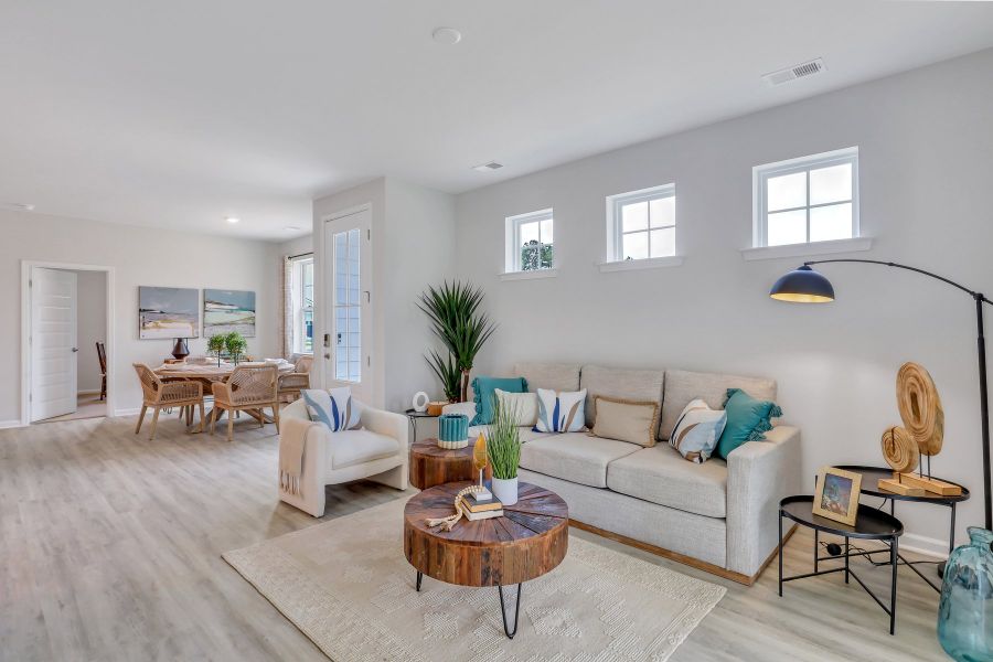 Furnished interior in a model home at Westbrook Retreat Villas at Savannah Quarters in Pooler (Image 21).