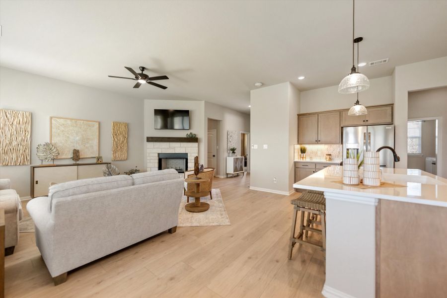 Furnished interior in a model home at Hillview Addition in Decatur (Image 22).