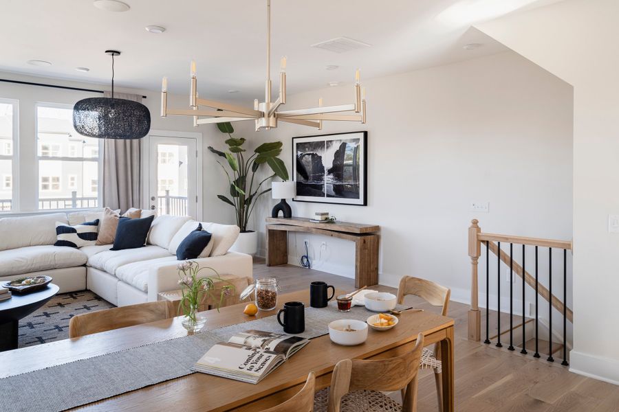 Furnished interior in a model home at Context at Oakhurst in Charlotte (Image 7).