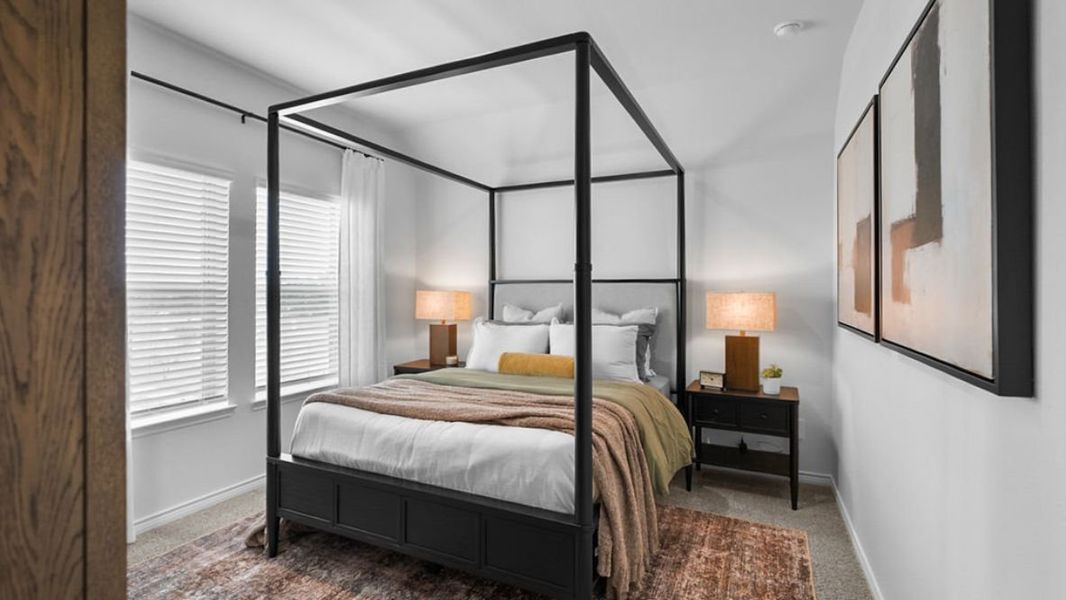 Furnished interior in a model home at The Landing at Hidden Lakes in McKinney (Image 30).