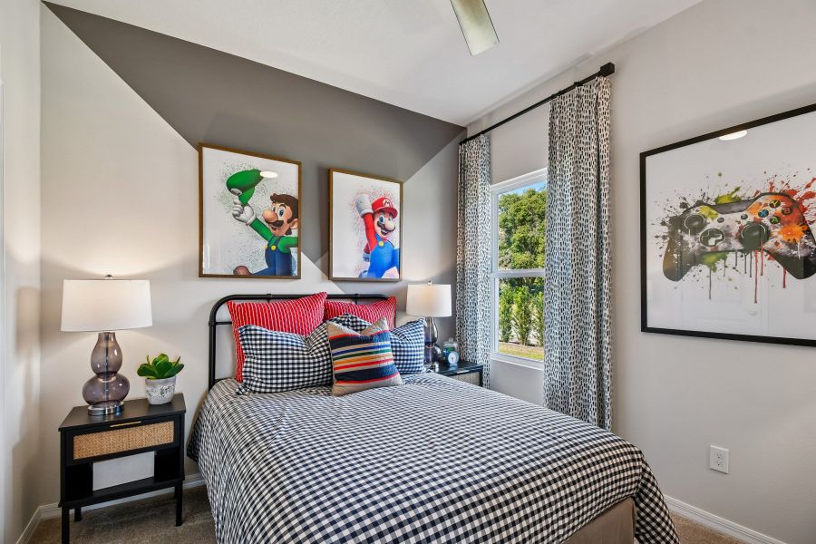 Furnished interior in a model home at Oakfield at Mount Dora Cottage Series in Mount Dora (Image 25).