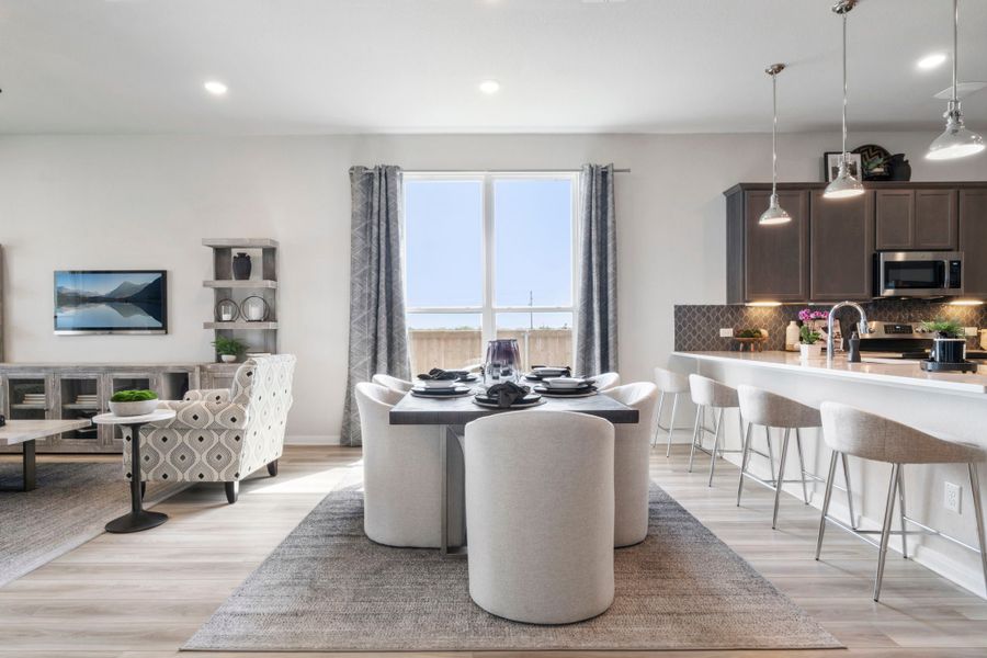 Furnished interior in a model home at Legacy at Park Meadows in Lorena (Image 5).