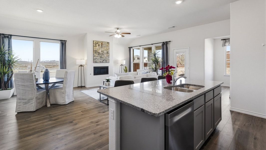 Furnished interior in a model home at The Woods at Lindsey Place in Anna (Image 89).