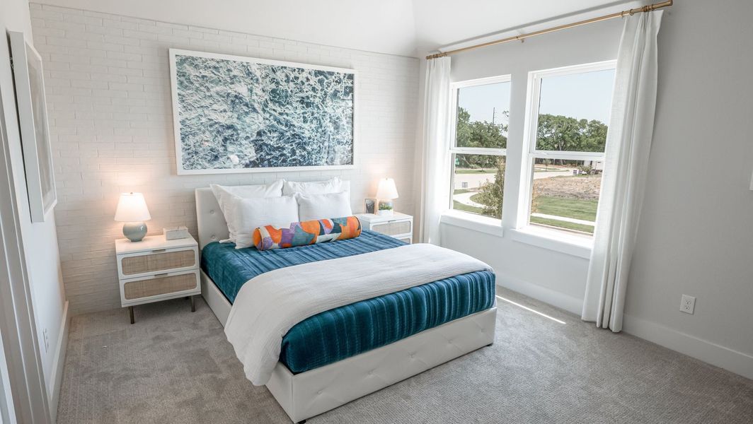 Furnished interior in a model home at Trails at Cottonwood Creek in Rowlett (Image 10). Furnished interior in a model home at Trails at Cottonwood Creek in Rowlett (Image 10).