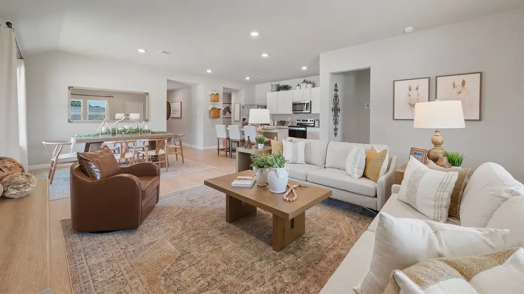 Furnished interior in a model home at Wilkins Valley in Brenham (Image 5).